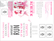 Run for a Cure Pink Invitation