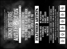 Galaxy Hip Hop Black and White Club Invitation