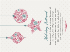 Snowflake Ornament Invitation