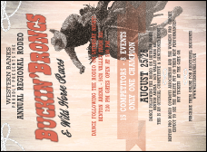 Bucking Bronco Invitation