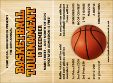 Basketball Court Invitation