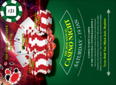 Casino Chips Invitation