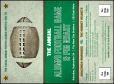 Football Green Invitation