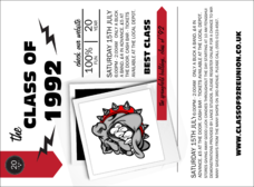 Class Reunion Mascot Red Invitation