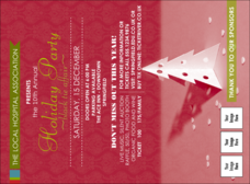 Paper Tree Red Invitation