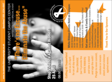 White Ribbon Photo Invitation