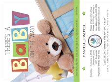 Baby Shower Teddy Invitation
