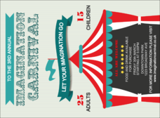 Carnival Monkey Invitation