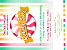 Candy Invitation