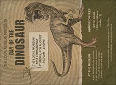 Dinosaur Illustrated Invitation