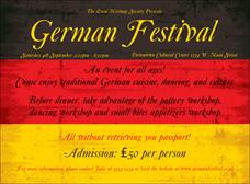 German Flag Invitation