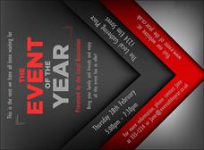 Red and Silver Invitation