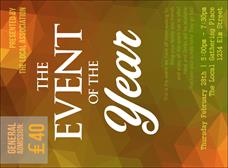 Orange Geometric Invitation