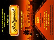 Hollywood Skyline Invitation