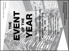 All Purpose buildings Black and White Invitation