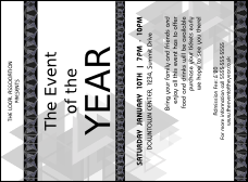 All Purpose Triangles 2 Black and White Invitation