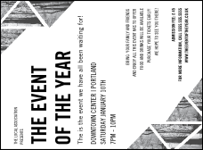 All Purpose Trees Black & White Invitation