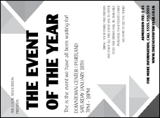 All Purpose Triangles Black and White Invitation
