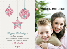 Snowflake Ornament Picture Invitation