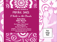 Fuchsia Prom Invitation