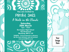 Turquoise Prom Invitation