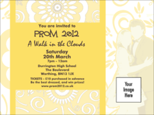 Yellow Prom Invitation