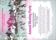 Skating Party Postcard