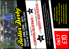 Roller Derby Postcard