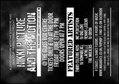 Galaxy Hip Hop Black and White Club Postcard