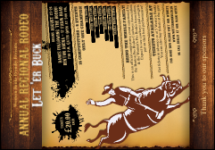 Rodeo Rustic Postcard