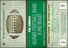 Football Green Postcard
