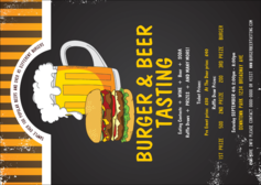 Burgers and Beer Postcard