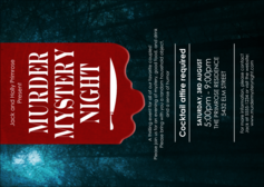 Murder Mystery Postcard