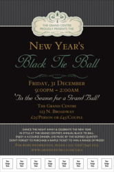 Classic Black Pinstripe Logo Poster