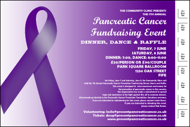Purple Ribbon Poster