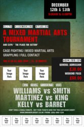 Contemporary Mixed Martial Arts Poster