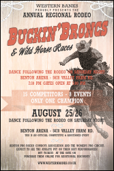 Bucking Bronco Poster