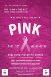Breast Cancer Pink Ribbon Poster