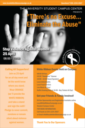 White Ribbon Photo Poster