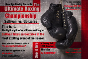 Boxing Gloves Poster