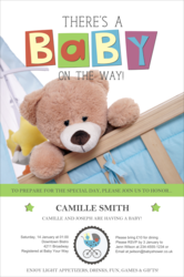 Baby Shower Teddy Poster
