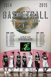 Basketball Schedule Poster