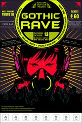 Goth Rave Logo Poster
