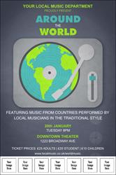 World Music Logo Poster