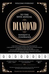 Diamonds Black Logo Poster