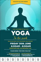 Yoga Meditation Logo Poster