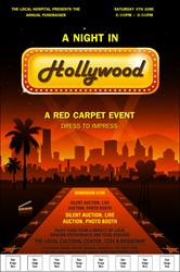 Hollywood Skyline Logo Poster