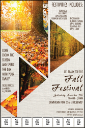 Fall Geometric Image Poster