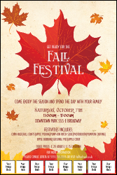 Fall Leaves Image Poster