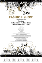 Gold Fashion Show Poster